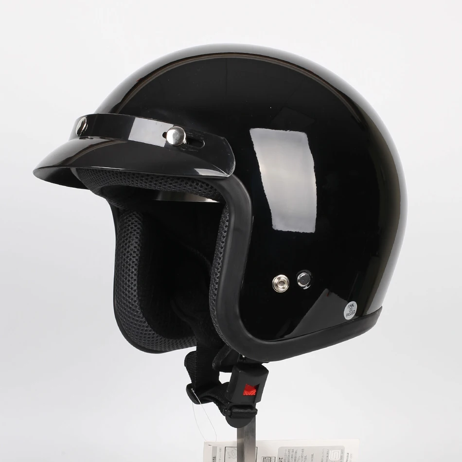 Мотоциклетный шлем реактивный винтажный с открытым лицом Ретро 3/4 Половинный casco