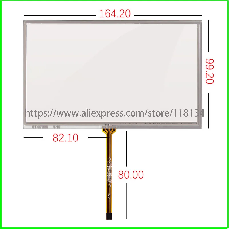7 дюймовый 4 х проводной сенсорный экран AT070TN92 90 AT070TN94 HSD070IDW1 D00E11 дигитайзер