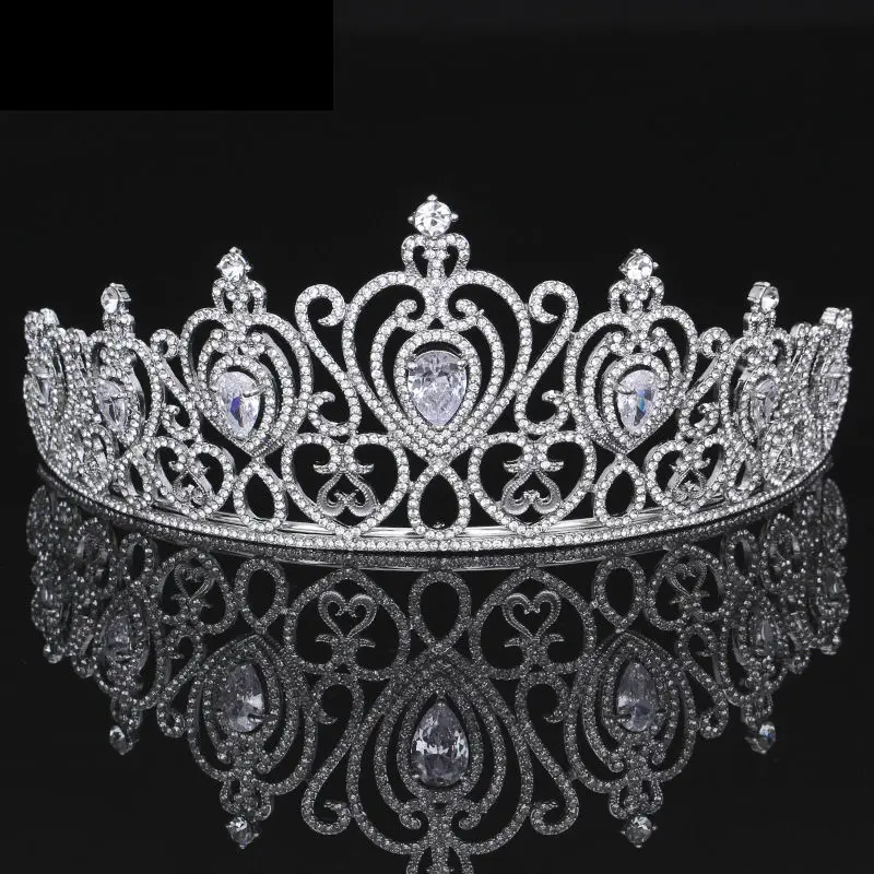 Повязка на голову с кубическим цирконием для свадьбы подружки невесты покрытая