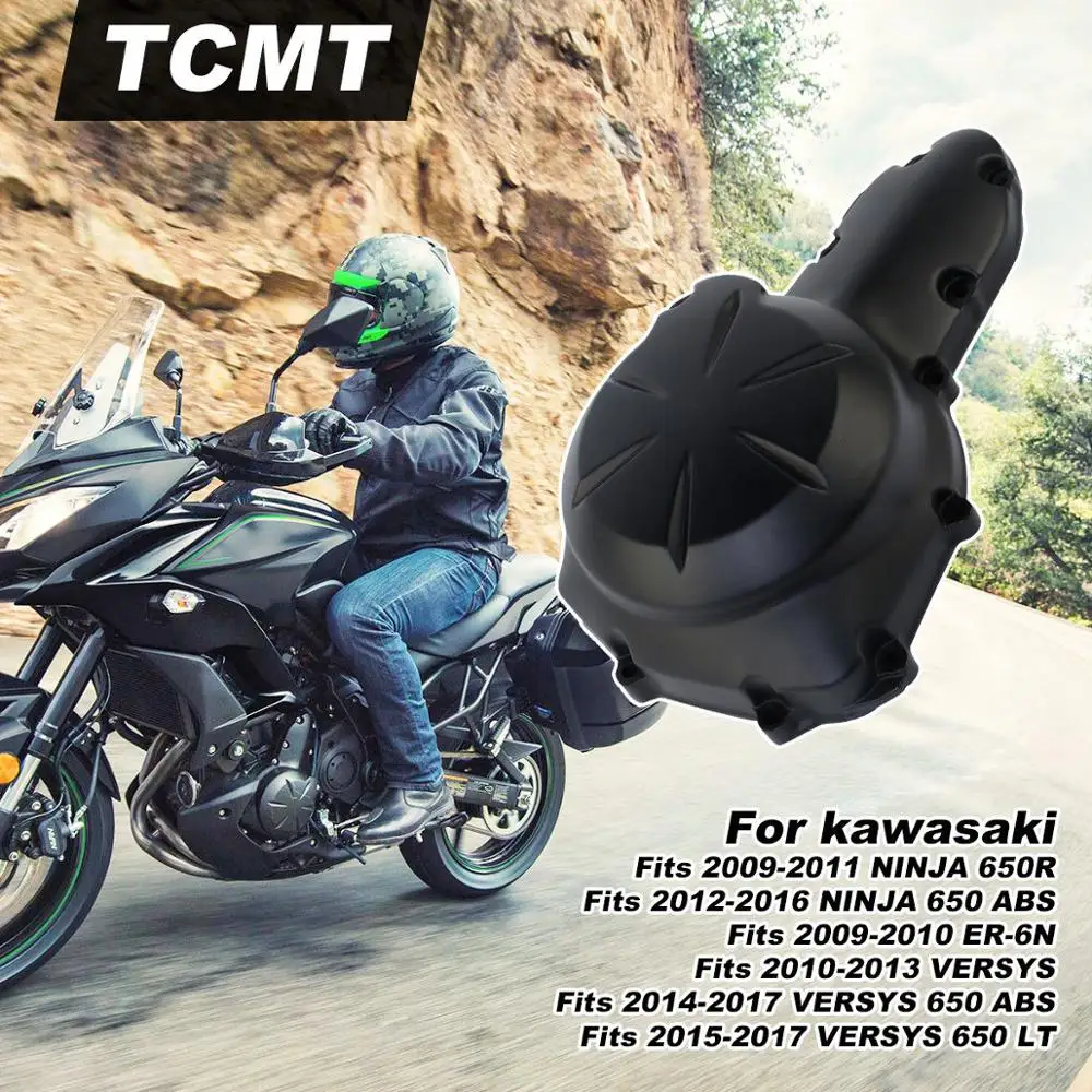 Крышка коленвала статора двигателя мотоцикла для Kawasaki Ninja 650R 2009-2011 2010 алюминий