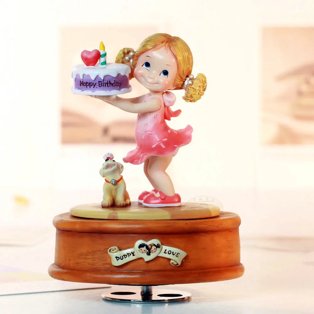 День рождения торт вращающийся Музыкальная Коробка подарки для