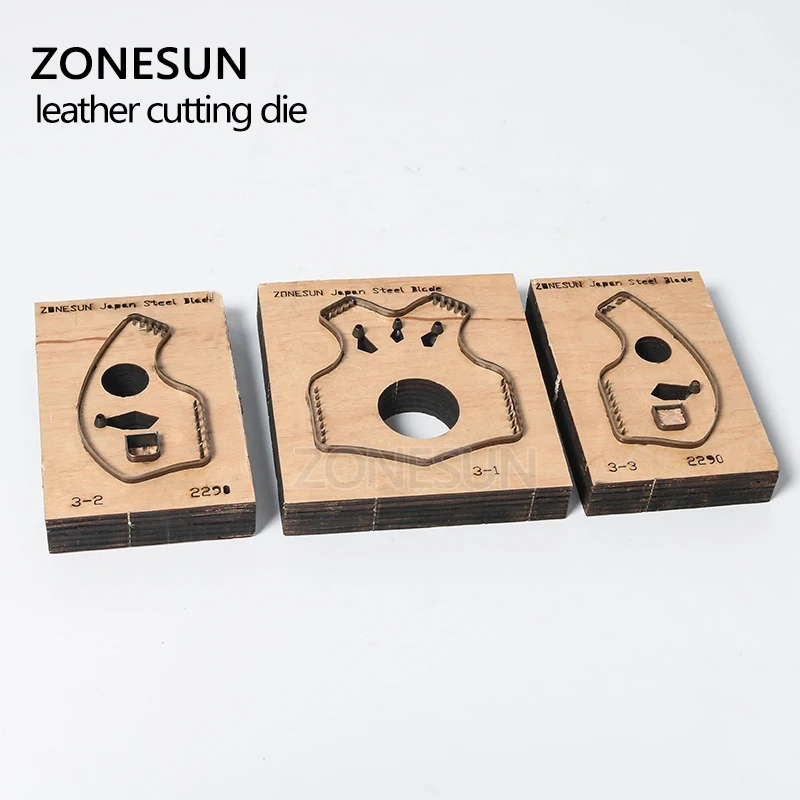 ZONESUN Y006 изготовленный на заказ высекальный штамп для кожи держатель брелка