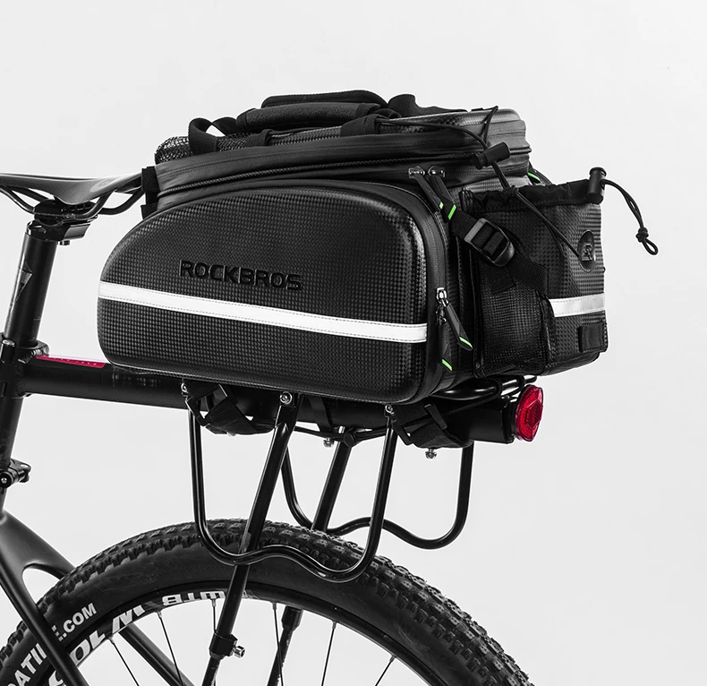 ROCKBROS 35L MTB велосипедные сумки рама Стойка Сумка Водонепроницаемый Многофункциональный 3 в 1 светоотражающий велосипедный большой пакет велосипедные сумки для багажа