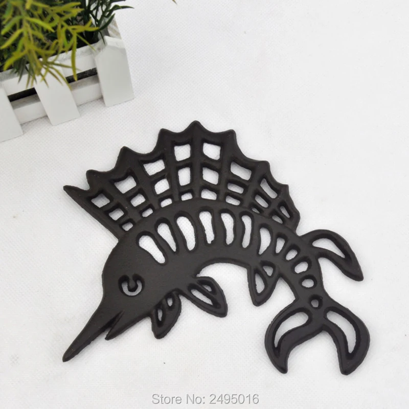 Чугунный Штатив для морской лошади-декоративный чугунный кухни или обеденного