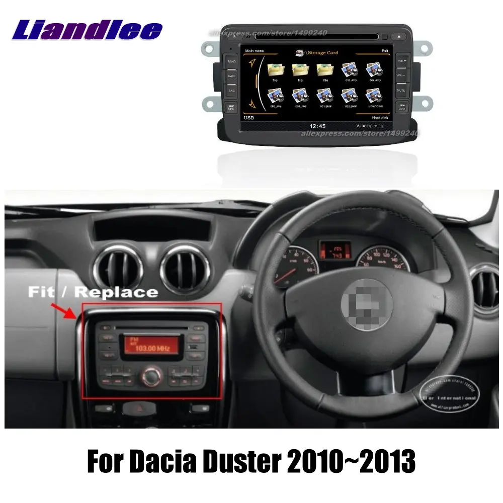 Liandlee 2 Din Автомобильный Android для Dacia Duster 2010 ~ 2013 радио GPS карты навигатор плеер HD