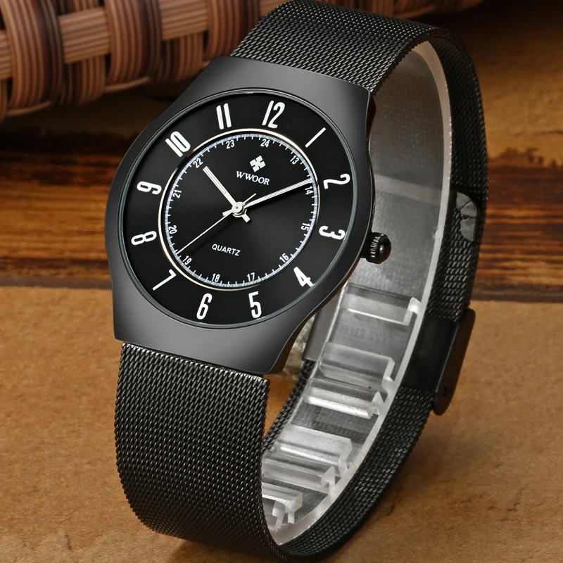 Часы мужские водонепроницаемые кварцевые черные|masculino|masculinos relogiosmasculino watch |