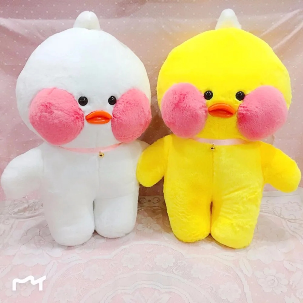 80 см Kawaii LaLafanfan кафе утка плюшевая игрушка мультяшная Милая Утка Мягкая кукла животные куклы детские игрушки подарок на день рождения для детей
