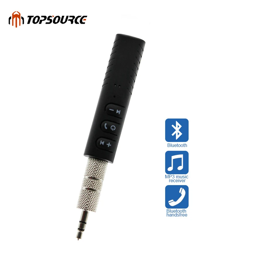 TOPSOURCE niversal 3 5 мм jack Bluetooth автомобильный комплект громкой музыки аудио приемник