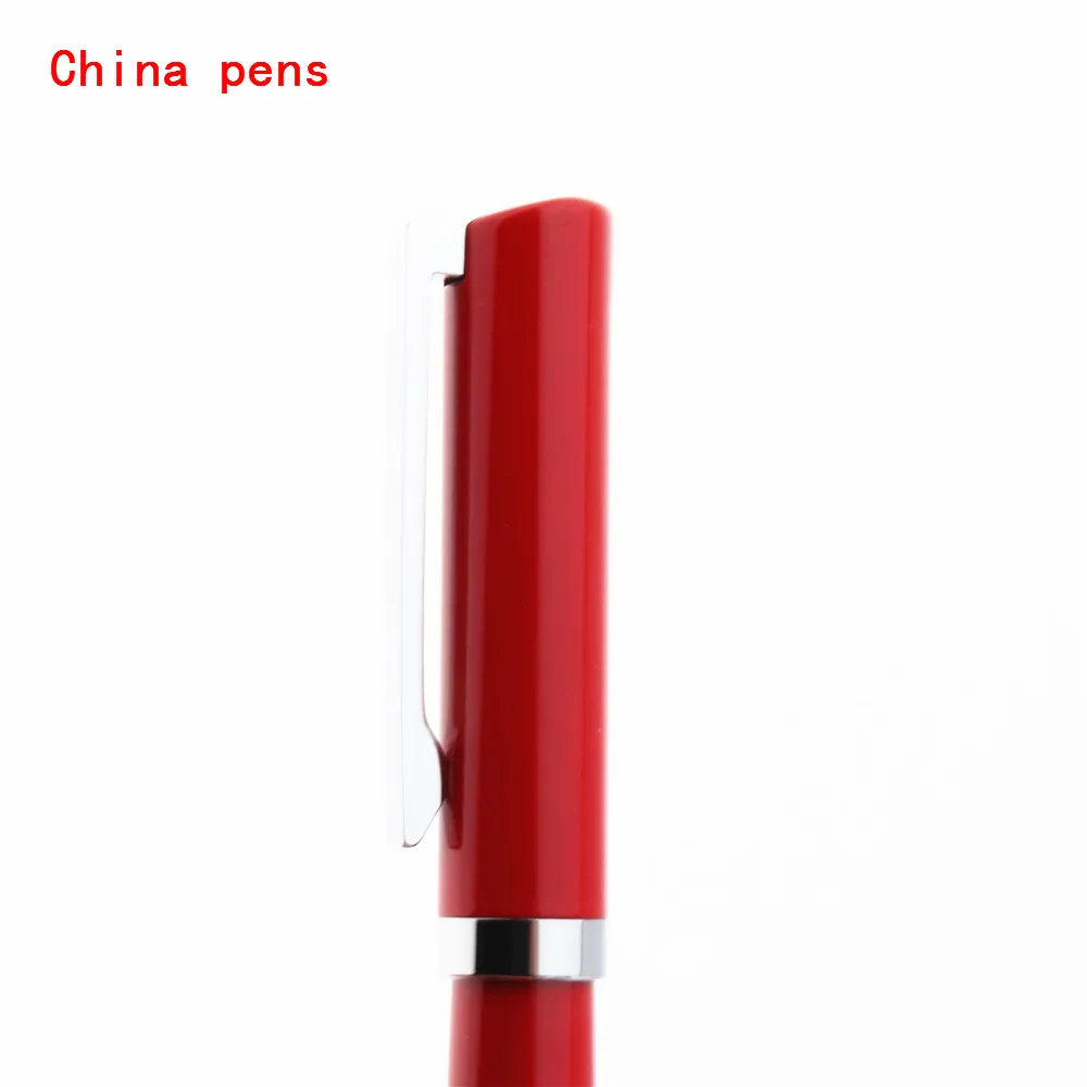 Роскошное Качество 022 красный, черный, белый цвет, деловая, офисная, средняя, шариковая ручка, новинка