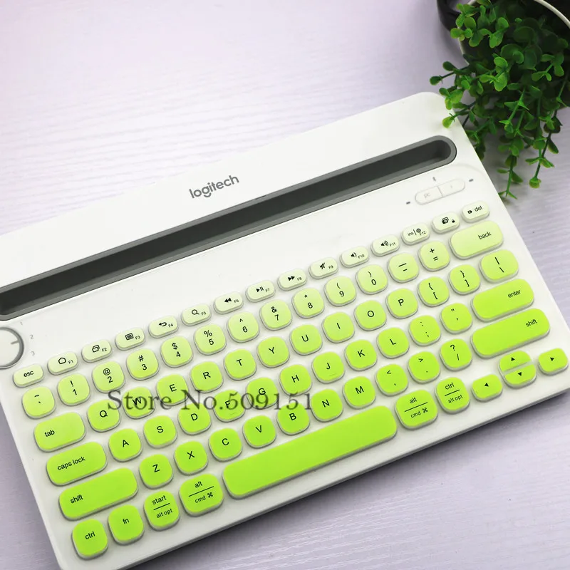 Защитная накладка на клавиатуру для Logitech K480 Силиконовая Водонепроницаемая