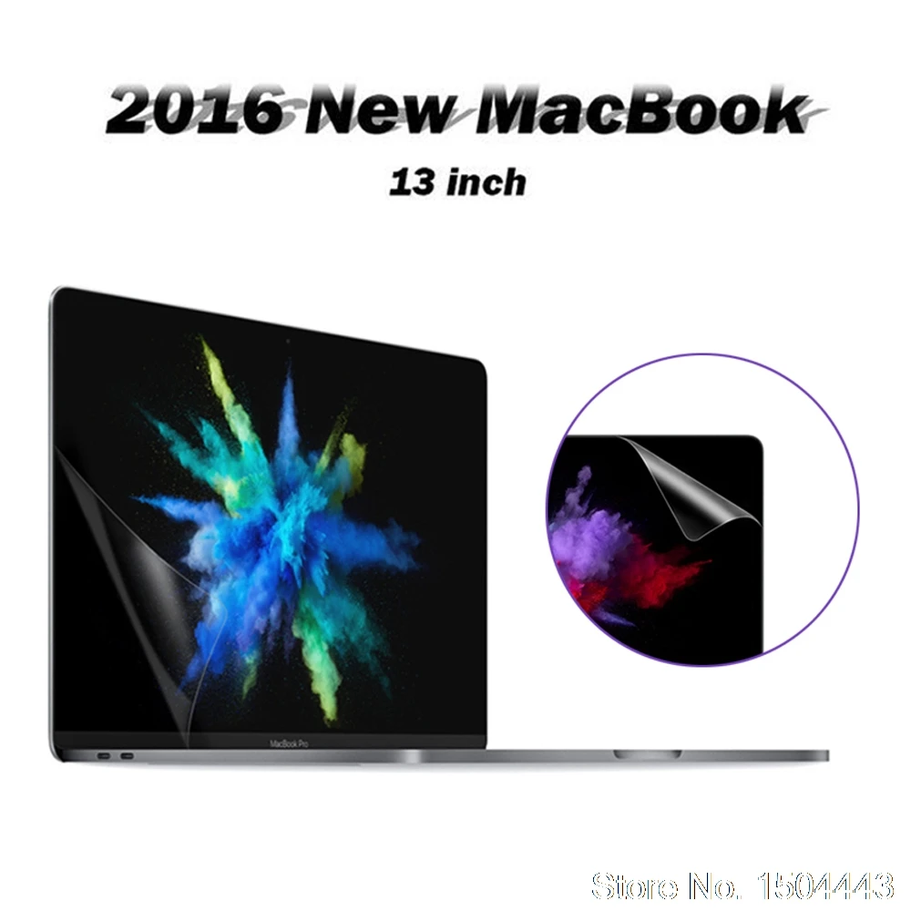 2 шт Высокая четкость экрана протектор для нового MacBook Pro 13 дюймов Сенсорная