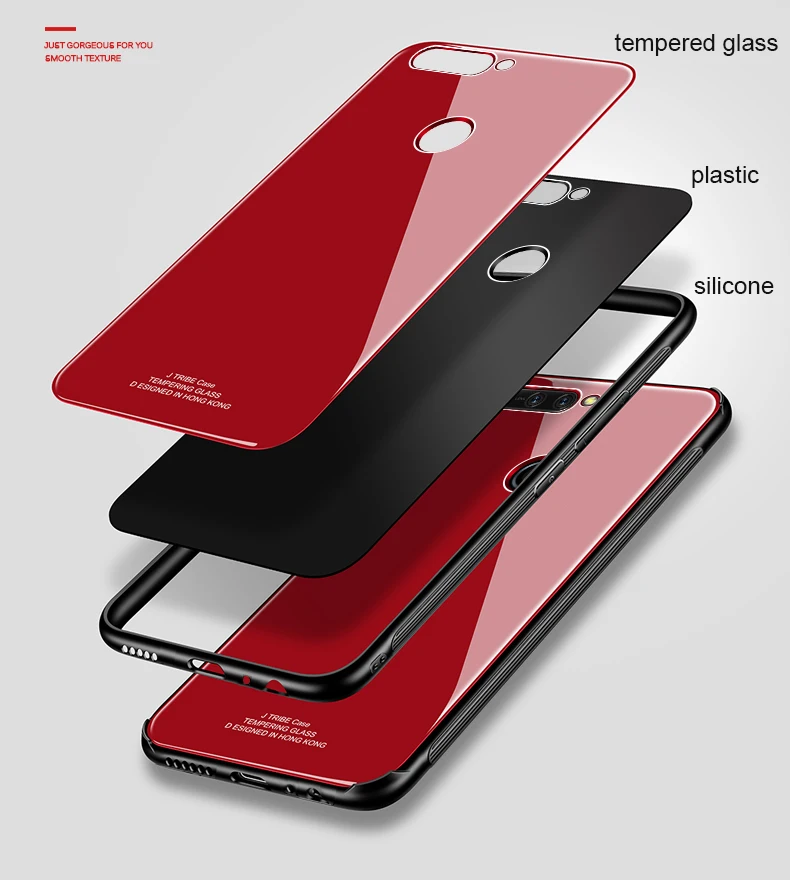 MAKAVO для huawei Honor 8 Pro Чехол, роскошная задняя крышка из закаленного стекла, гибридный противоударный чехол, жесткий корпус для huawei Honor V9
