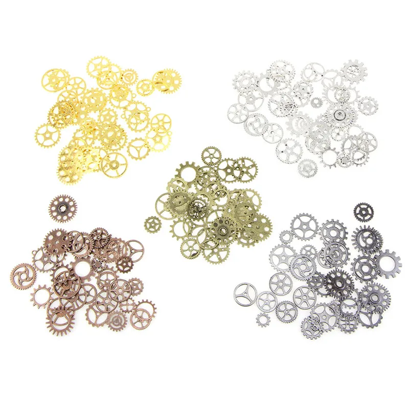 Новинка 110 г (about67pcs)/Лот стимпанк Винтаж Металл смешанные передачи Cog колеса