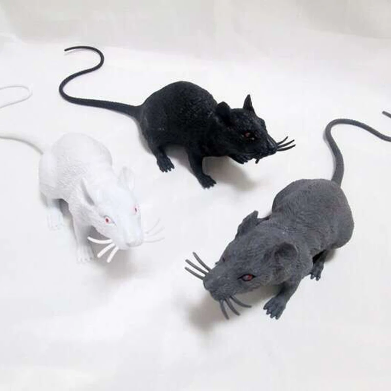 Пластиковая крыса три цвета для страшного украшения Хэллоуина|rat halloween|halloween