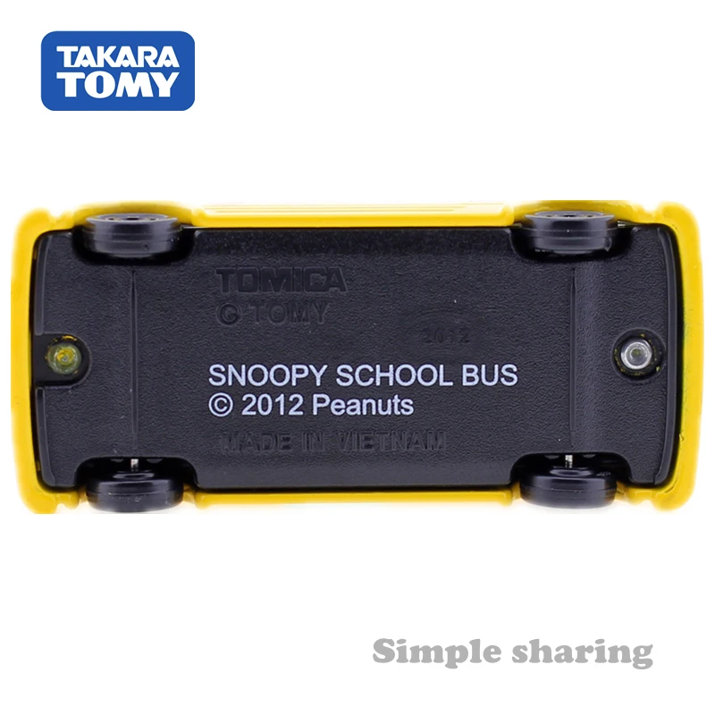 Набор моделей для школы Takara Tomy Dream Tomica No.154 SNOOPY миниатюрные детские игрушки литья