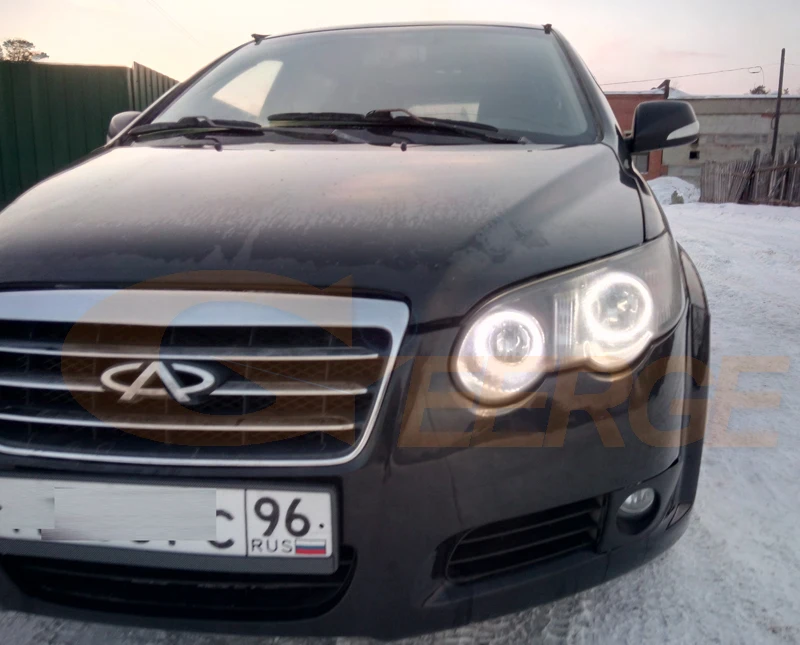 Для Chery B14 Eastar CrossEastar Rely V5 2006-2011 smd комплект светодиодов «глаза ангела» отличное Ультра яркое освещение DRL