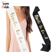 team bride bride to be diy bridal thin sash bachelor bridal shower decorations for women wedding belt revelry party accessories