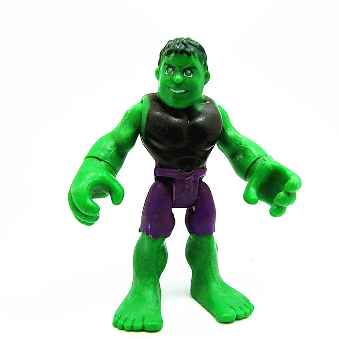 2 Hasbro Marvel Мстители Q версия Железный Человек Робот Тор Капитан Америка модель человека-паука кукла игрушка для детей подарок - Цвет: 2