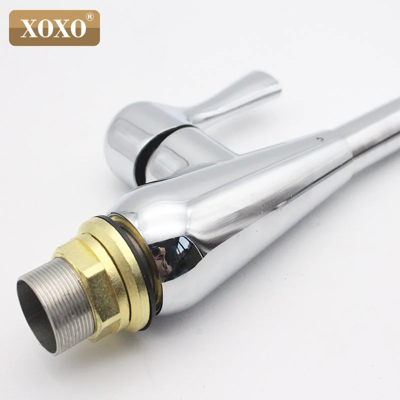 XOXO Chrome plated single processing kitchen faucet rotate 360 degrees hot and cold water tap X1261 | Обустройство дома