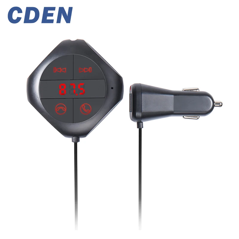 Автомобильный беспроводной FM трансмиттер Bluetooth гарнитура голосовая навигация