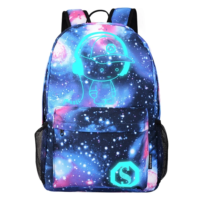 Детский школьный рюкзак с печатью галактики, звездами для подростковых девочек и мальчиков.