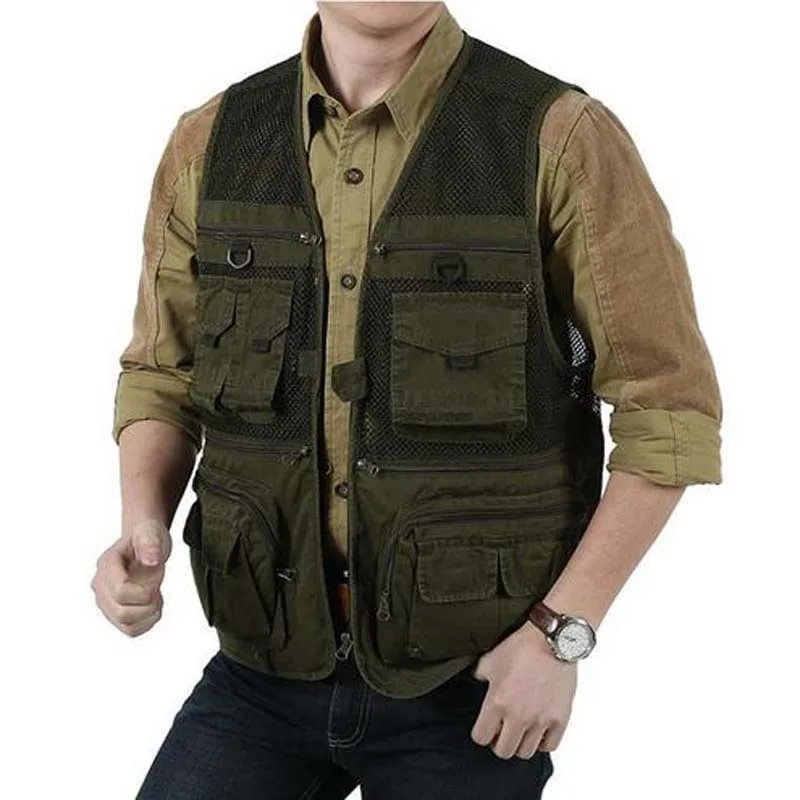 Высококачественный мужской жилет верхняя одежда для фотосъемки жилеты отдыха