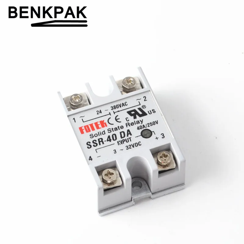 № SSR-40DA твердотельные реле, 40A одно-фазный SSR FOTEK