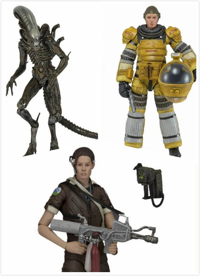 7inch 18CMMovie Alien Series 6 Amanda Ripley (Jumpsuit)/(Torrens Spacesuit) Isolation Xenomorph PVC Action Figure Toys with box | Игрушки и