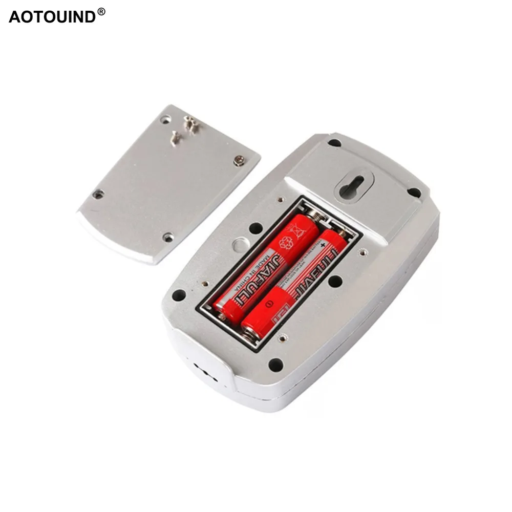 AOTOUIND цифровые приборы температуры RF433 Крытый открытый беспроводной Метеостанция Часы с температурой влажности
