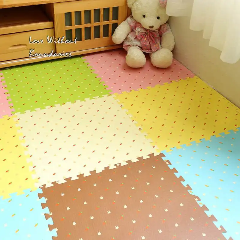 Детские коврики пазлы на пол мозаичный коврик татами детский для лазания 16 шт. в