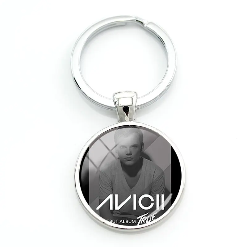 AC42 TAFREE Avicii, музыкальный производитель, брелок для ключей, модный круглый брелок для сумки, Автомобильный ключ, высокое качество, модные вентиляторы, подарок, ювелирное изделие AC46 - Цвет: AC42