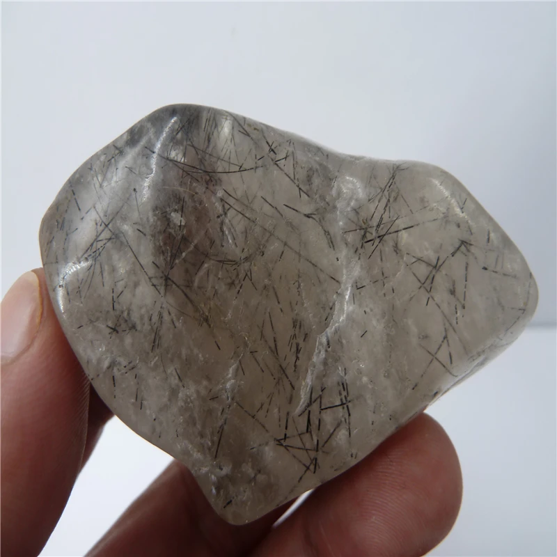 Натуральный волос кварца кристалл аквариума украшения T1081 | Дом и сад