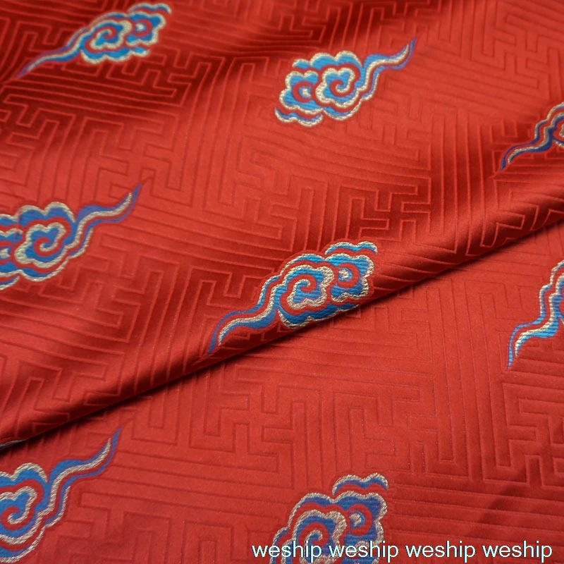 4 colors satin silk brocade cloth for DIY bag COSPLAY/Kimono/Mongolia clothing/cheongsam/Stage suit 1 order=1meter | Дом и сад