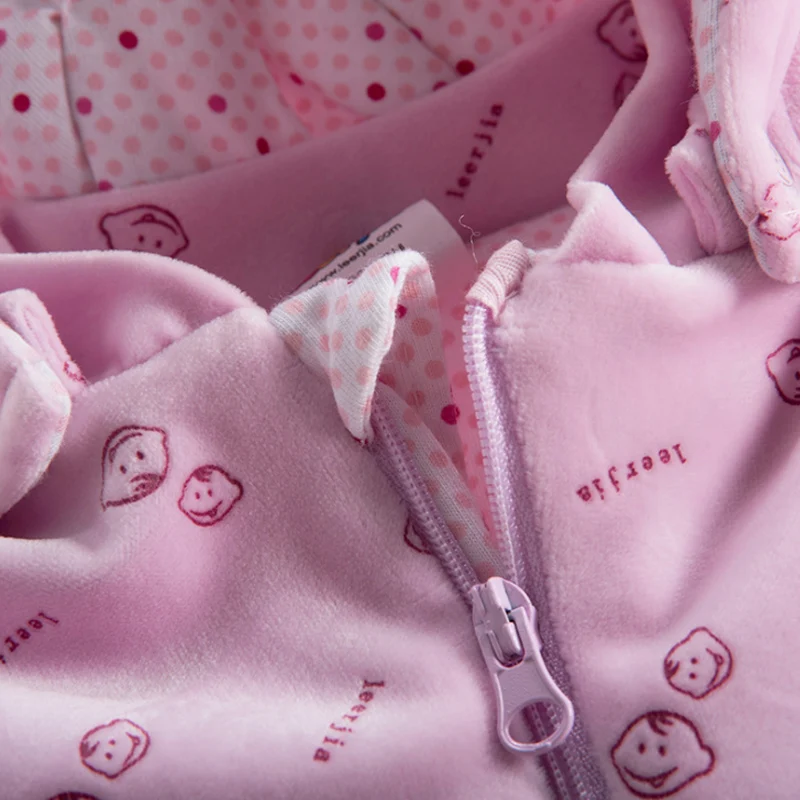 Детские ползунки для мальчиков и девочек на весну зиму комбинезон с капюшоном