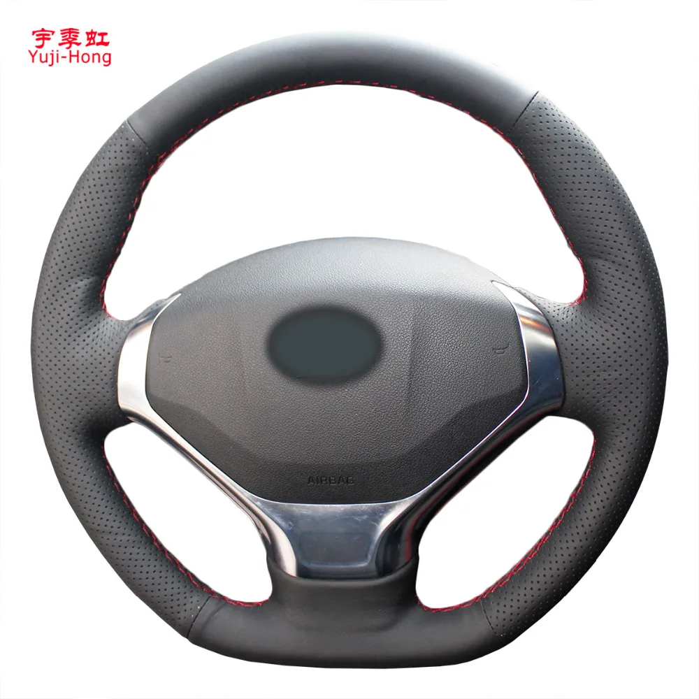 

Car Steering Covers Case for Peugeot 3008 2013-2015 Artificial Microfiber Leather Cover Car-styling Hand-stitched