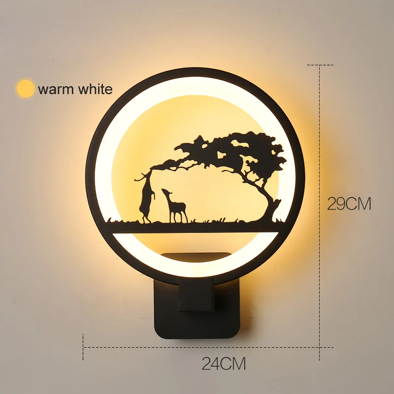 D warm white LED Wall Lamps wall mounted Modern Simple European Style Bedroom Bedside Reading Lamp Living Room Foyer Lighting AC90-260V - Цвет абажура: D warm white