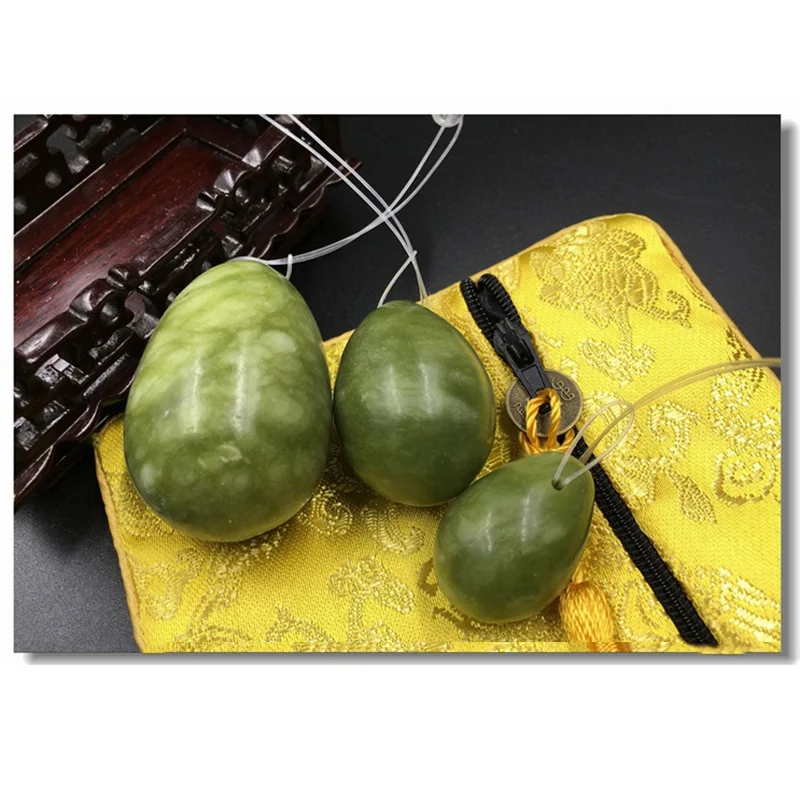 Массажные шарики из натурального нефрита для женщин 3 шт. массажные подтяжки