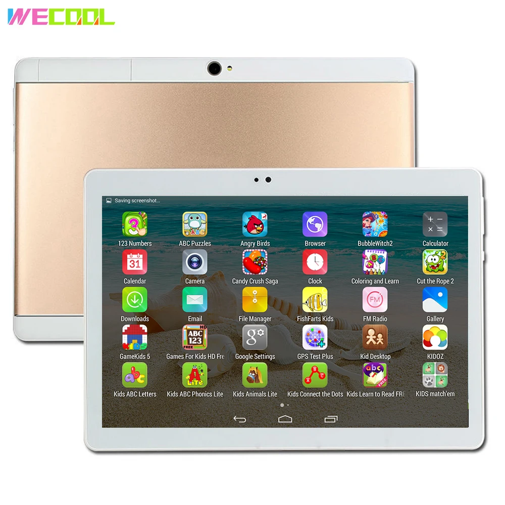 10 дюймов WeCool Android Детские планшеты PC 16 ГБ с 3g сети предварительно Дети