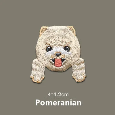 POMERANIAN 1 шт. милый Чихуахуа Шиба собака патч детская одежда нашивки рюкзак украшение маленькая аппликация маленькая кошка железная нашивка - Цвет: POMERANIAN