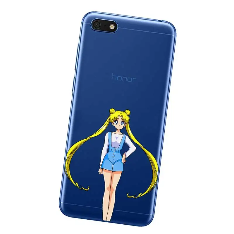 N376 Сейлор Мун мягкие ТПУ силиконовый чехол для huawei Honor 8C 8X9 10 20i V10 V20 Note10 Макс Lite Magic2