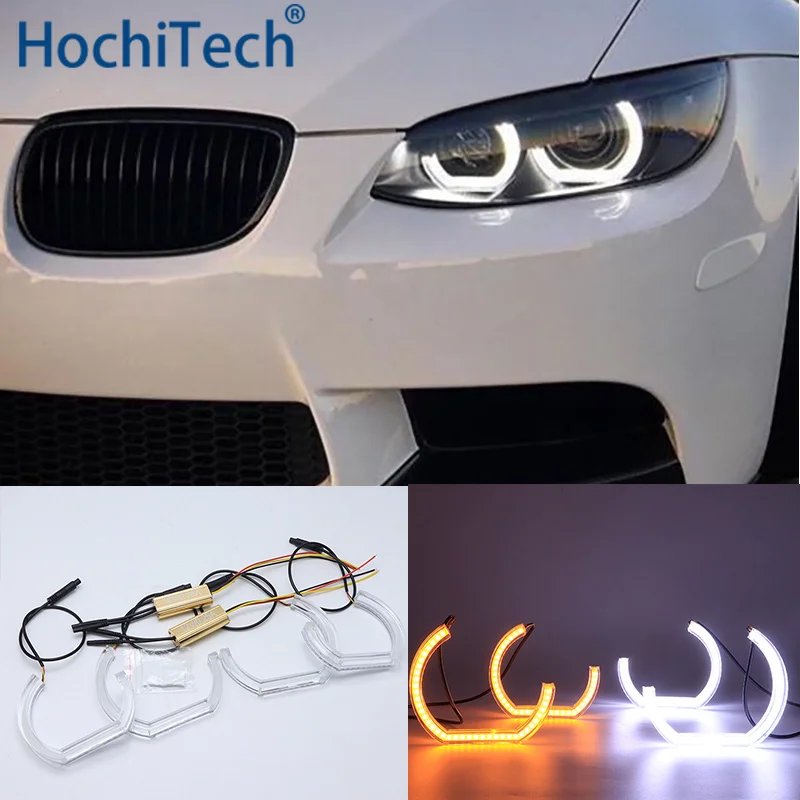 Для BMW 5 серия E60 E61 LCI M5 2007 2010 DTM M4 Стиль светодиодный Ангел глаз двойной комплект