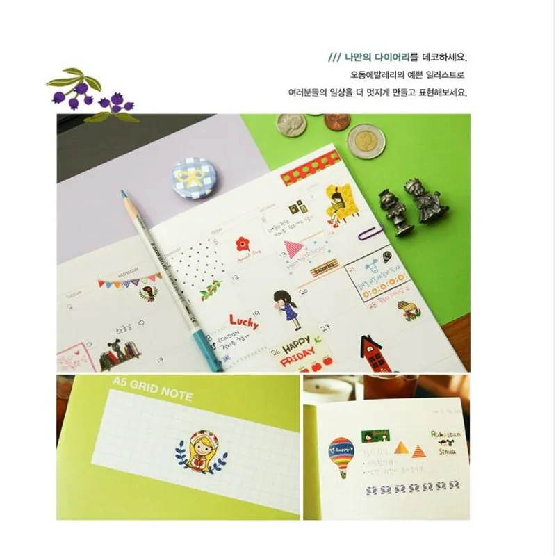 6 шт./лот новые Североевропейские ПВХ наклейки многофункциональные DIY этикетки