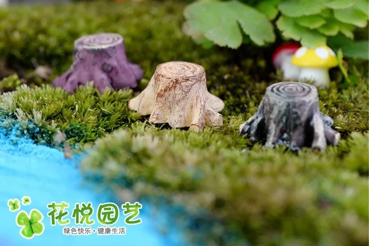 Искусственные мини корень пень сказочные садовые миниатюрные украшения гномы