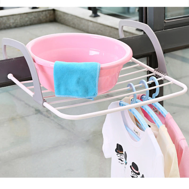 ABS складная вешалка для одежды полотенец балкона открытый подоконник сушки обувь