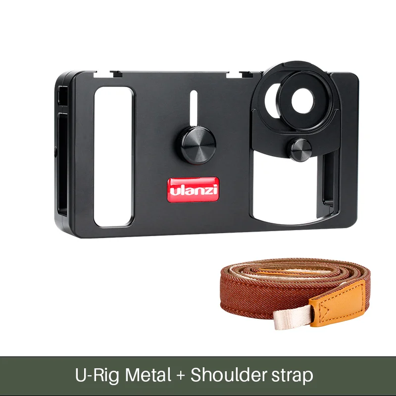 Ulanzi U-Rig металлический ручной фото-телефон видео Rig gear Vlogging стабилизатор оборудования с широким углом Мобильный объектив пленка делая чехол - Цвет: U-Rig Metal