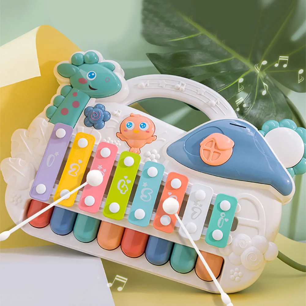 Детская музыкальная игрушка Детский пазл восьмитоновое пианино 2 в 1 детские руки