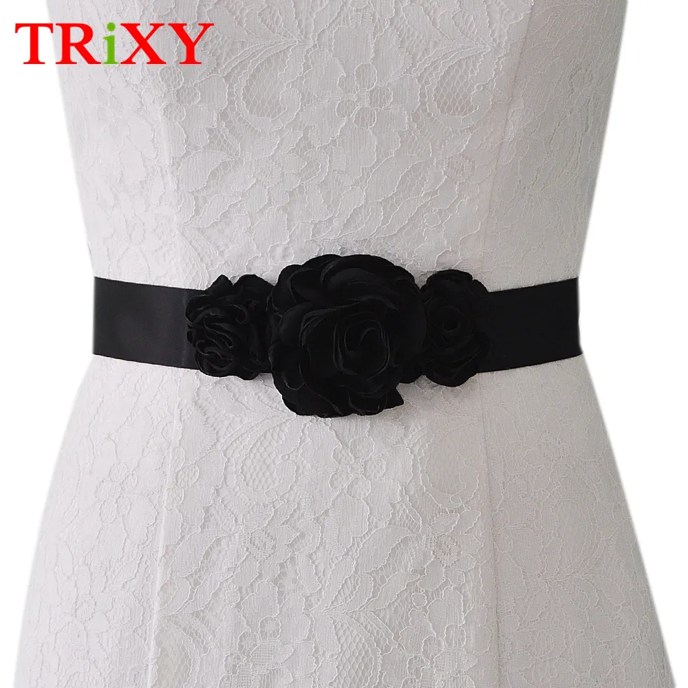 TRiXY S226 черный элегантный цветок Вечеринка Выпускные платья Аксессуары свадебные