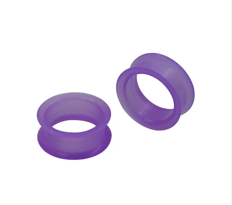 Тонкие и гибкие силиконовые ушные вкладыши 6-20 мм унисекс 1 пара | Украшения