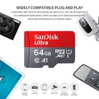 Карта памяти Micro SD SanDisk, Оригинальная карта памяти C10 U1 A1 Flash 128 на 16 Гб 64 Гб 200 ГБ 256 Гб карта памяти Micro SD ГБ