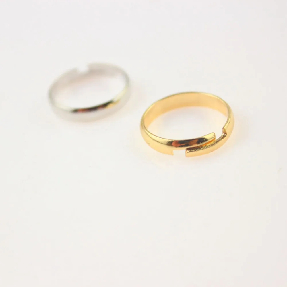 2 шт простой стиль Новое гладкое ножное кольцо золотого и серебряного цвета